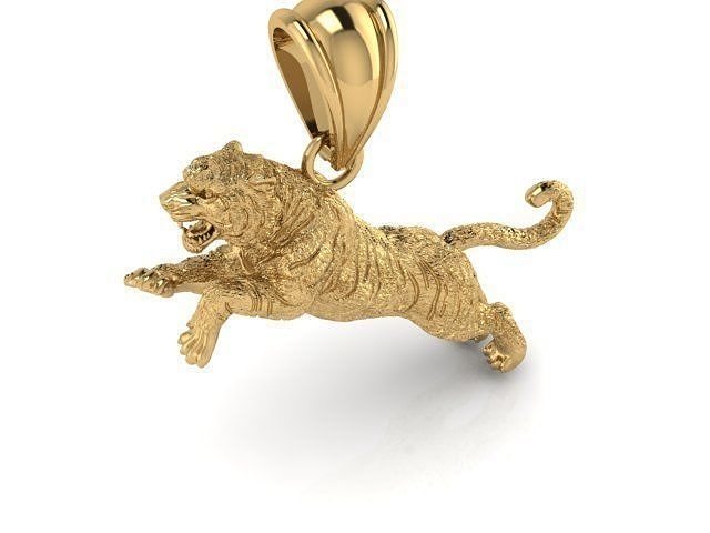 tiger pendant 3D print model
