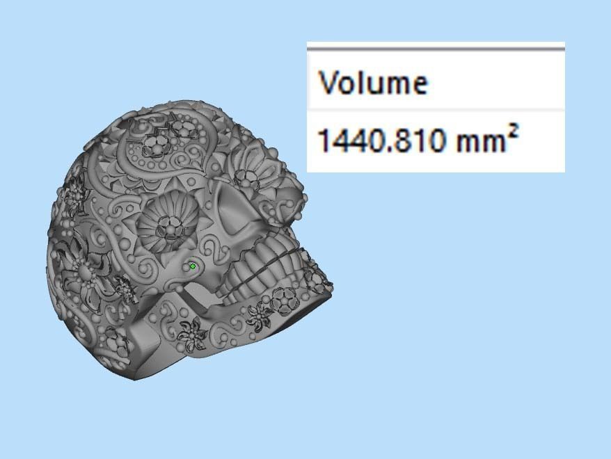 ring skull  3D print model_6