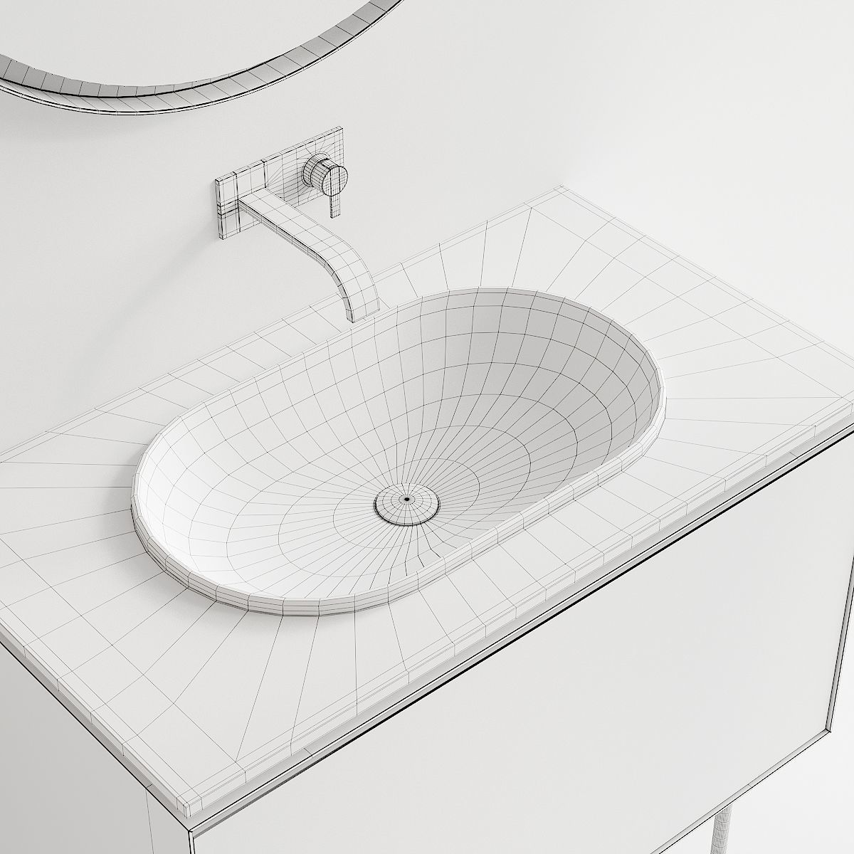 Nic Design Lama Vanity unit Set 2 3D model_4