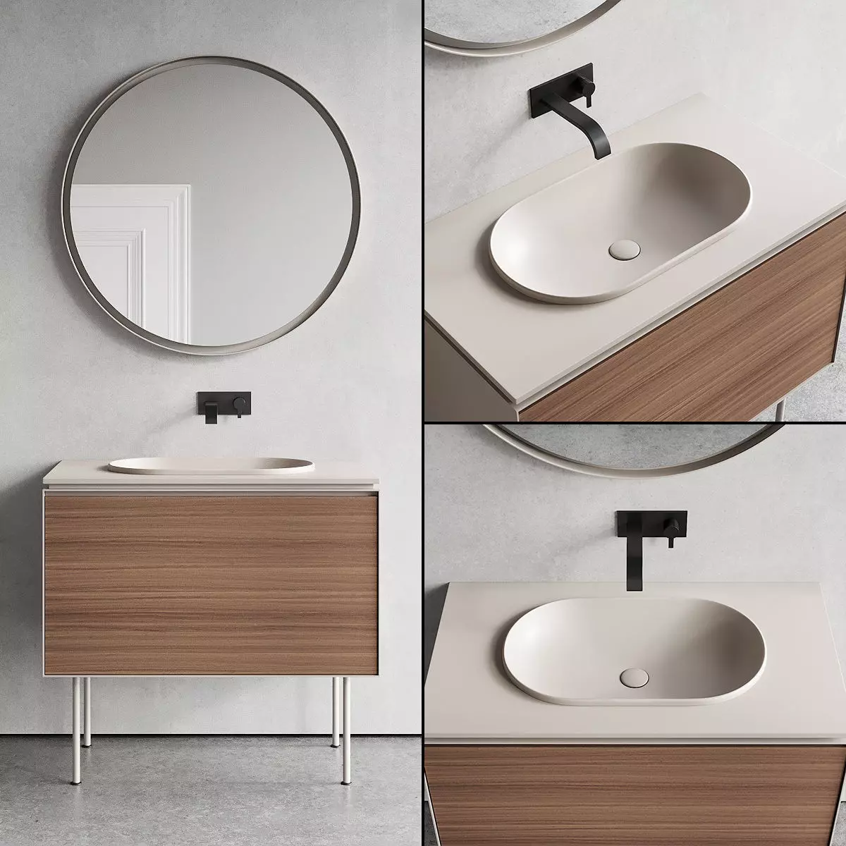 Nic Design Lama Vanity unit Set 2 3D model_0