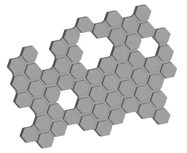 Honeycomb hexagonal pattern 3D print model