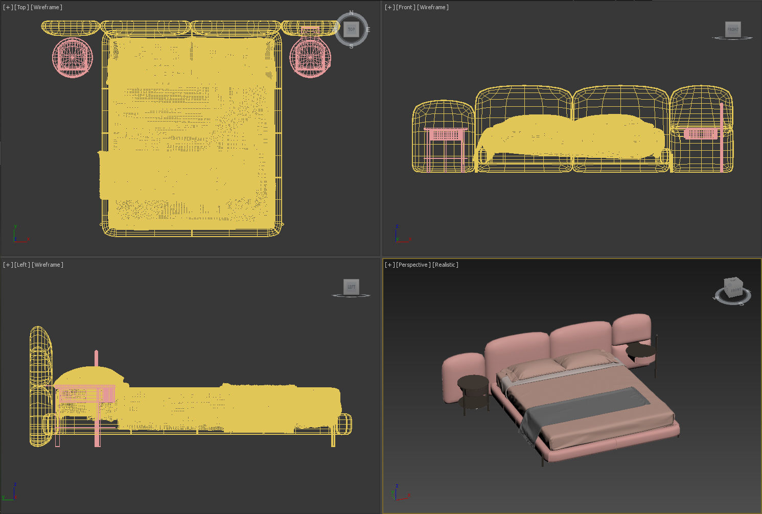 Baxter Stone Bed 3D model_22