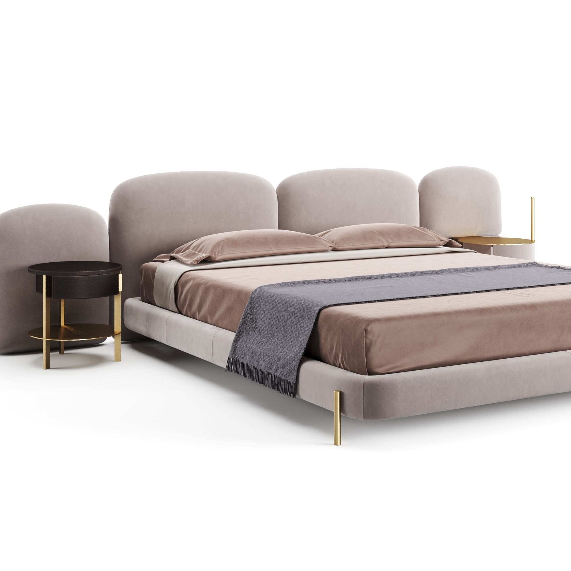 Baxter Stone Bed 3D model_19