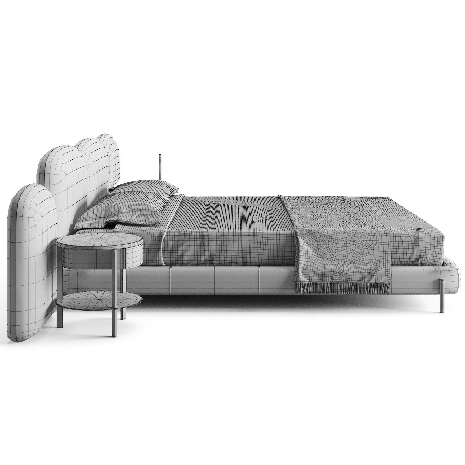 Baxter Stone Bed 3D model_8