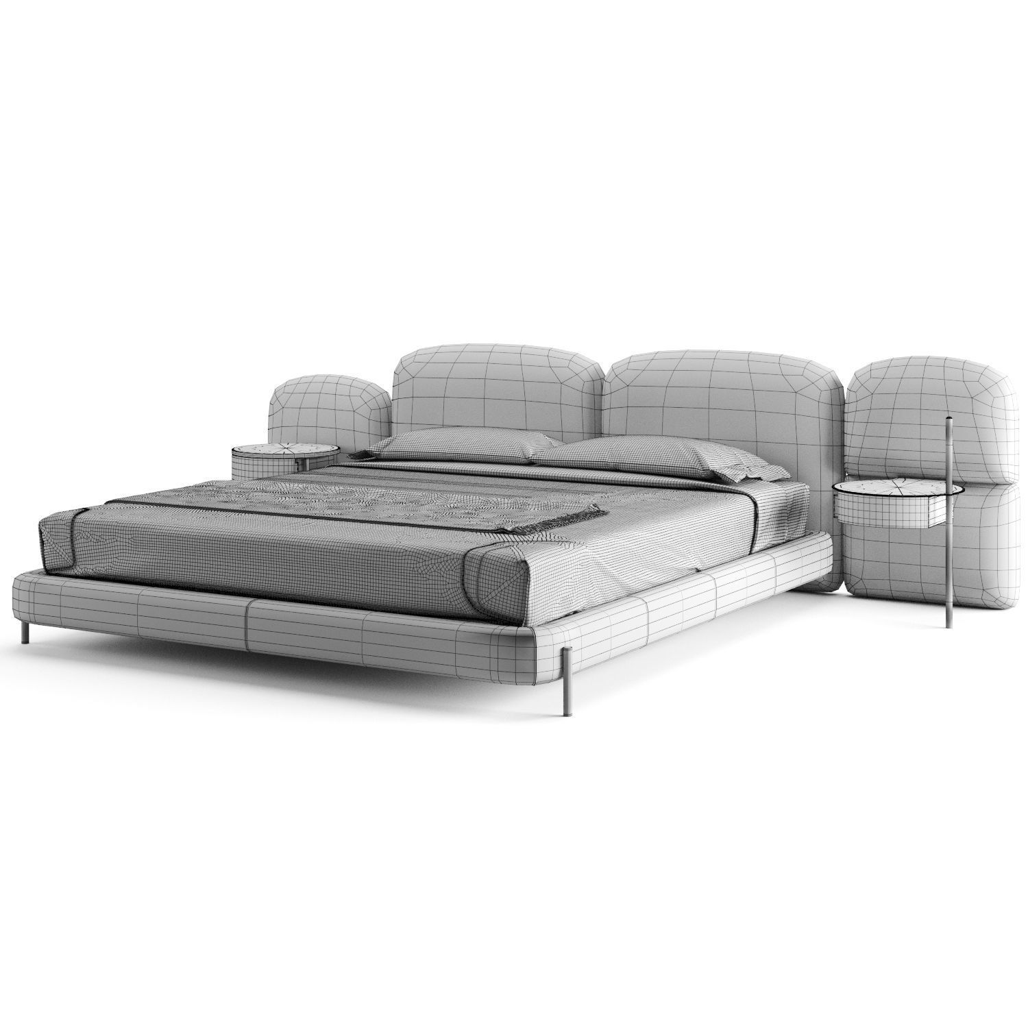 Baxter Stone Bed 3D model_11