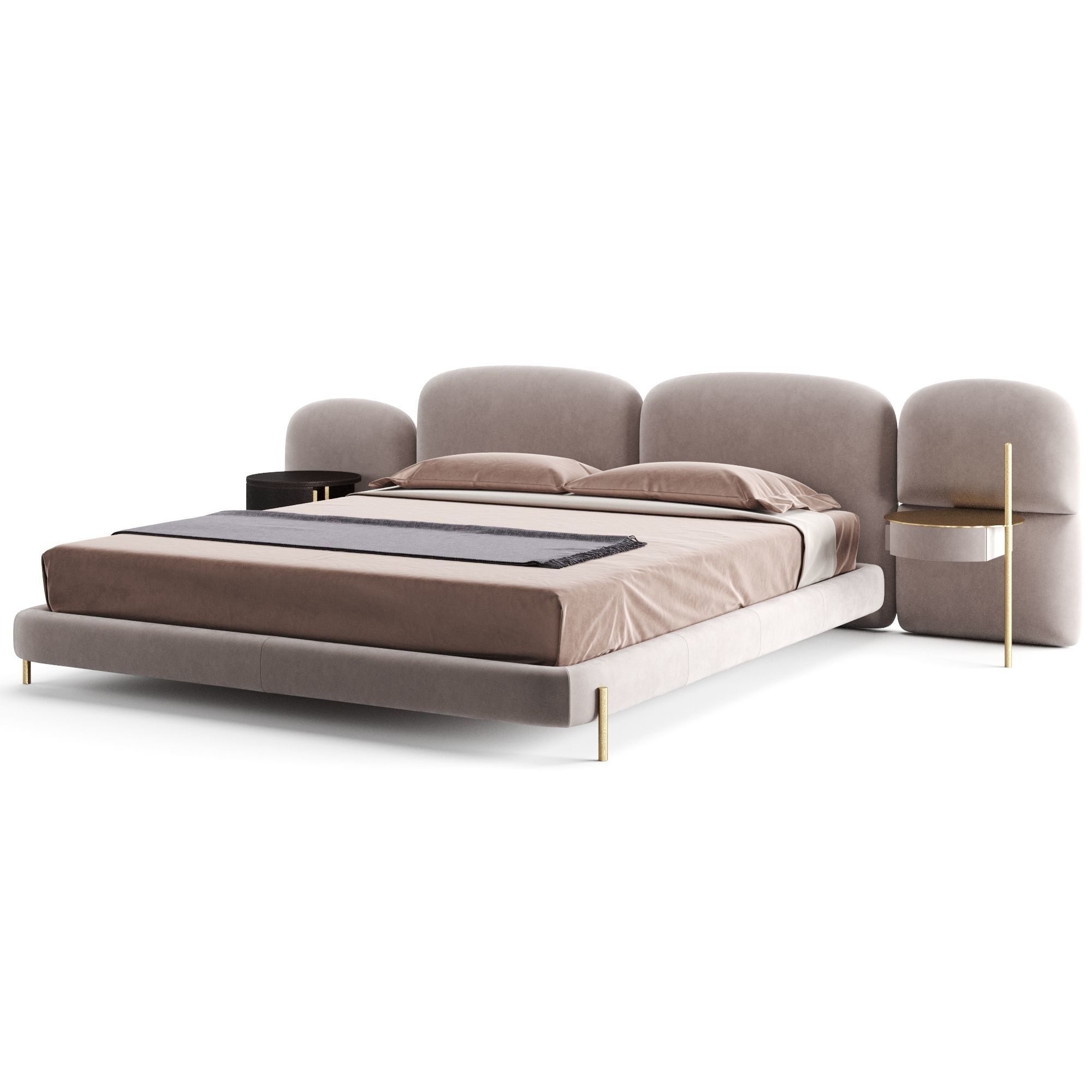 Baxter Stone Bed 3D model_10