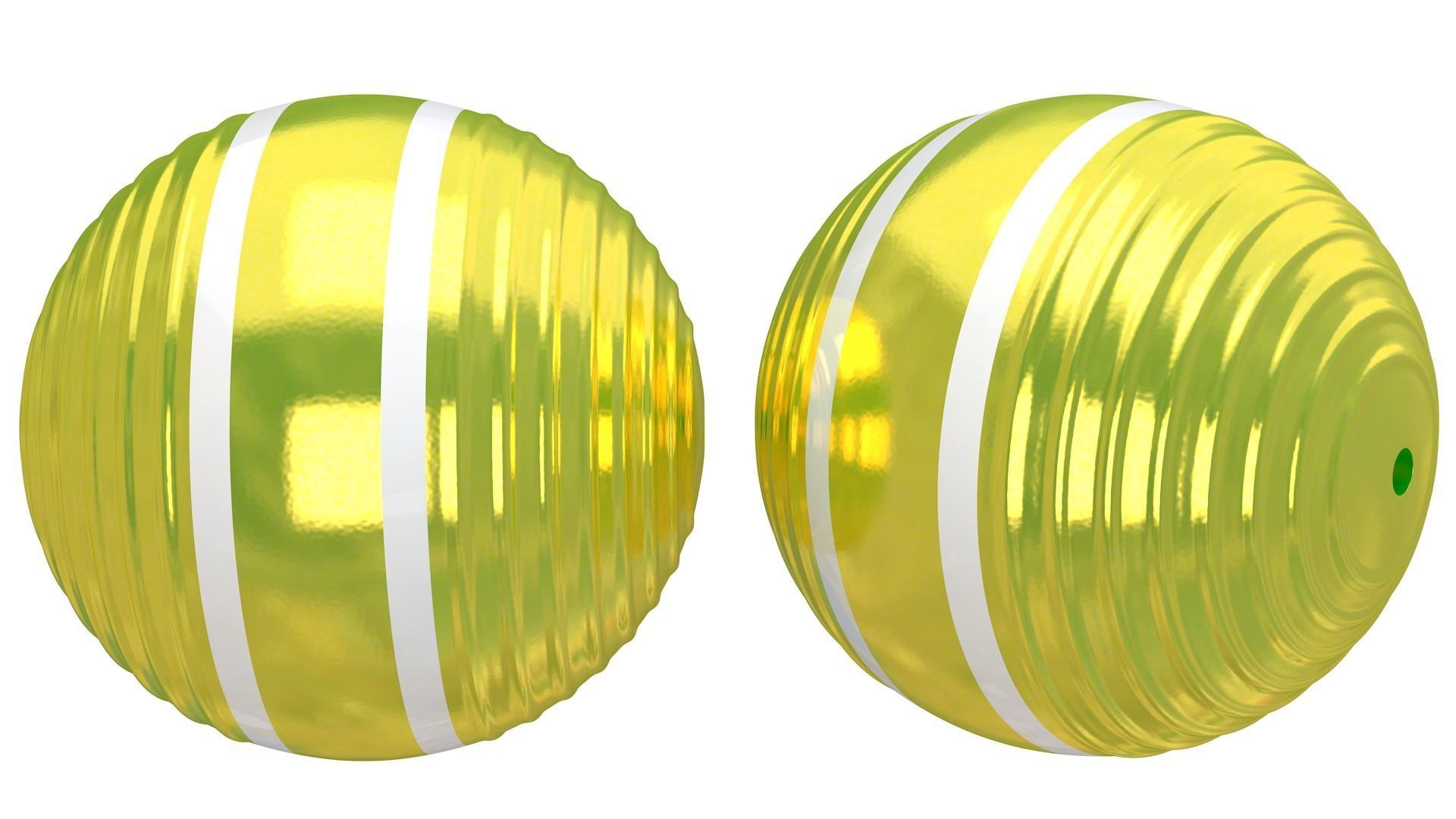 Croquet Ball yellow 3D model CGTrader
