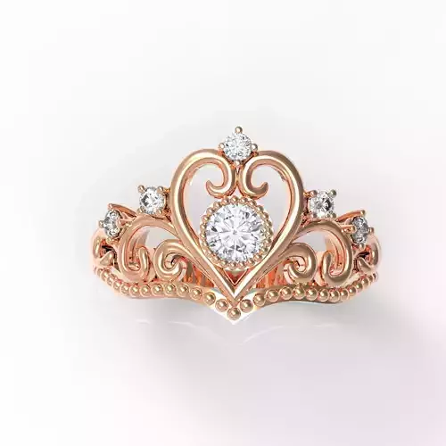 3DM Format Princess wedding ring for her