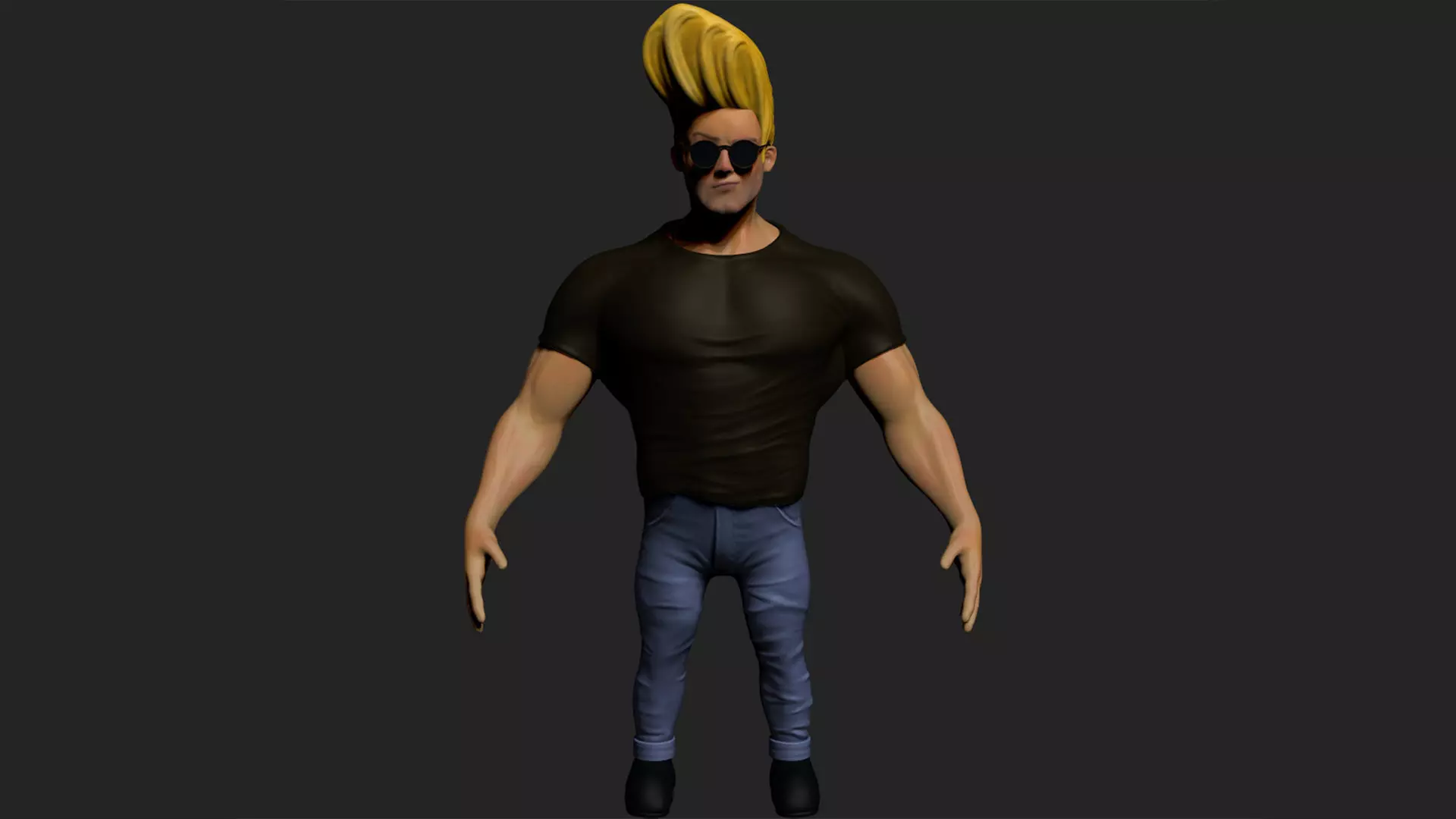 Johhny bravo 3D model