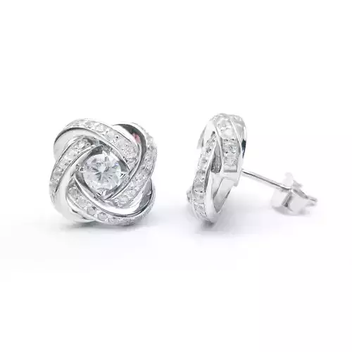 3DM Format Flower earrings for women
