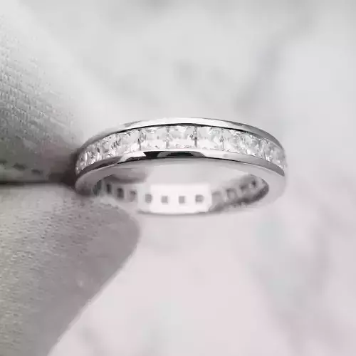 3DM Format Eternity wedding band ring for women