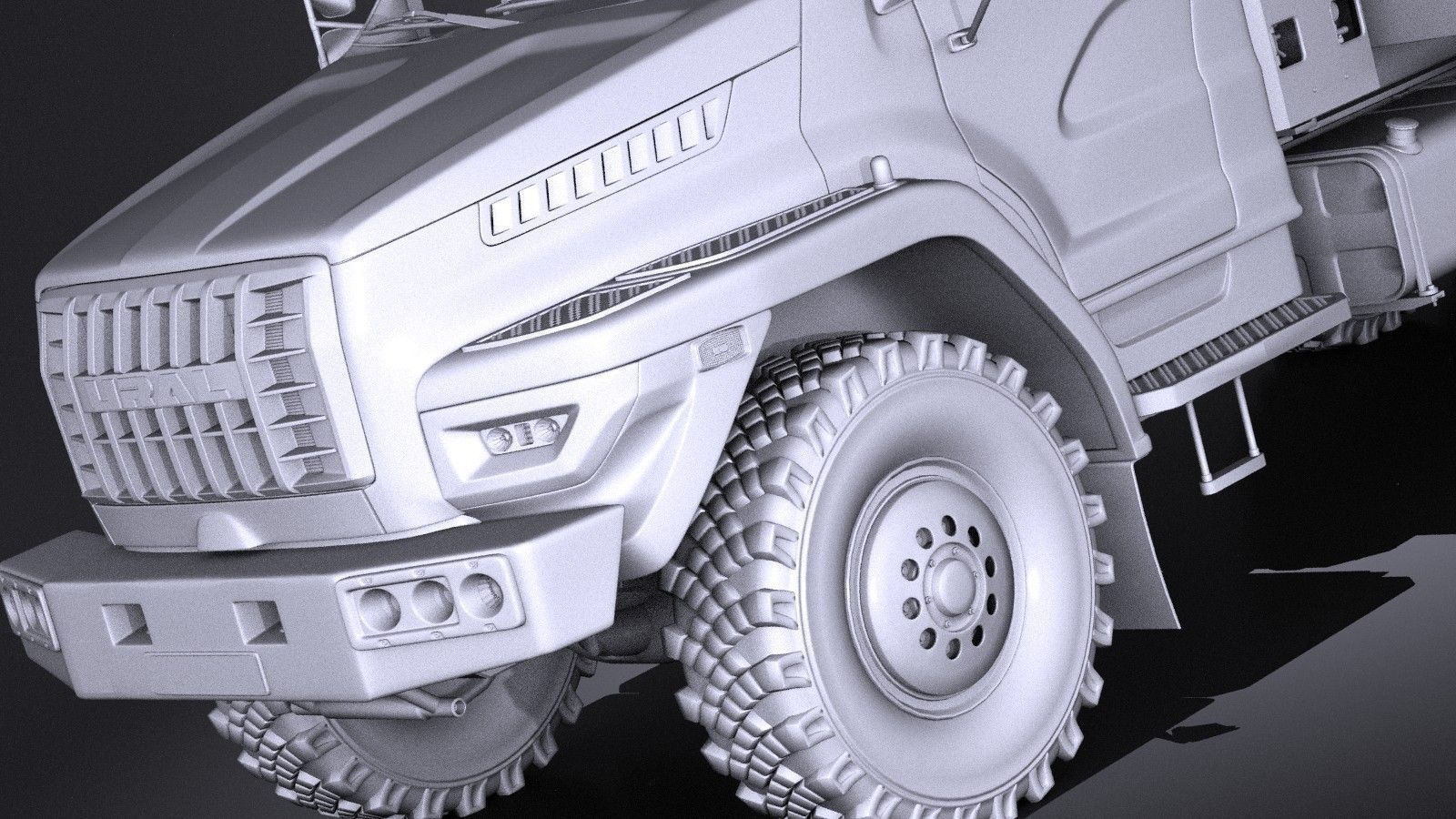 GAZ Ural Next 2015 Rotational Bus 3D model_11