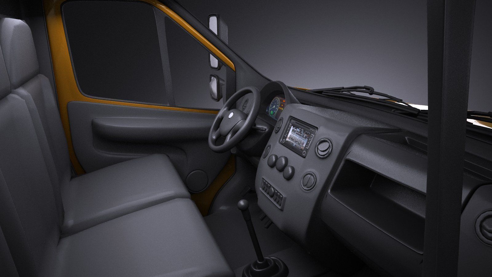 GAZ Ural Next 2015 Rotational Bus 3D model_8