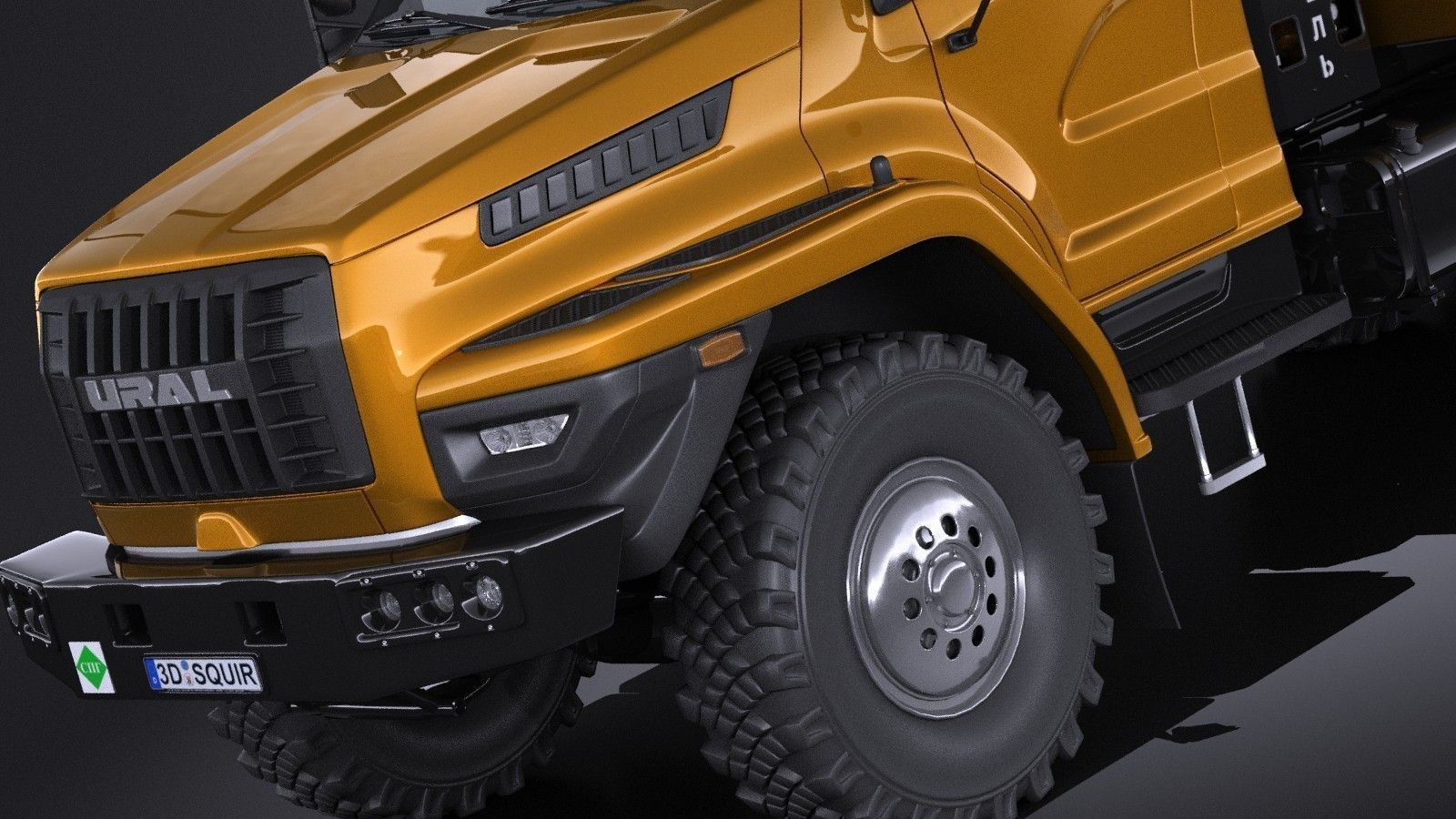 GAZ Ural Next 2015 Rotational Bus 3D model_2