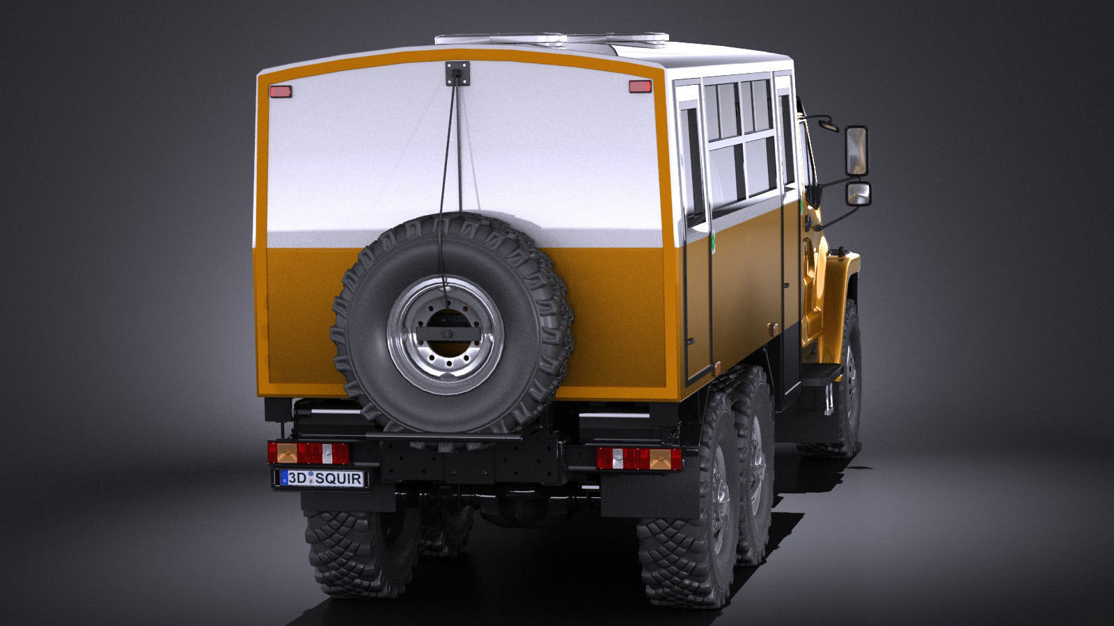 GAZ Ural Next 2015 Rotational Bus 3D model_5