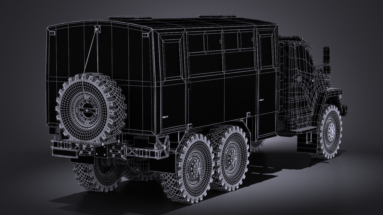 GAZ Ural Next 2015 Rotational Bus 3D model_17