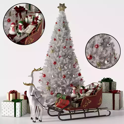 Christmas tree 02 3D model