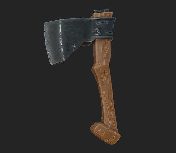 Axe of a carpenter Free low-poly 3D model