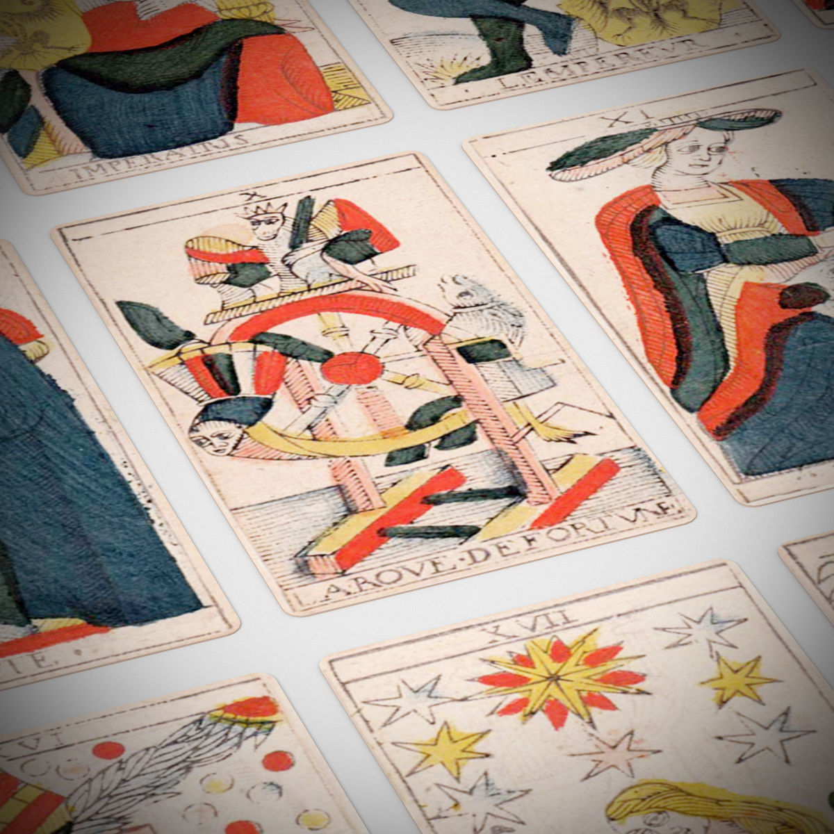 Antique French Tarot Cards - Major Arcana Low-poly 3D model_3