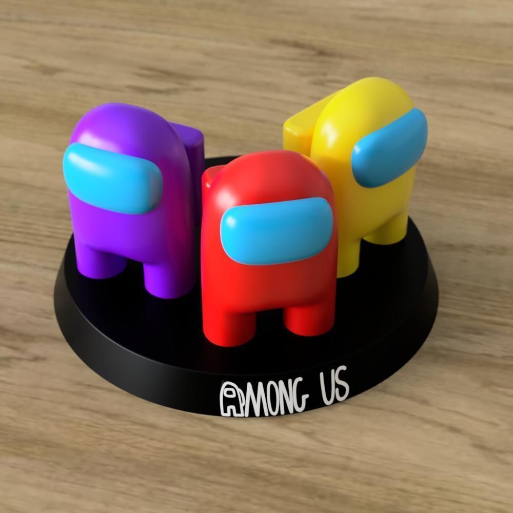 Among us figurine 3D print model_3