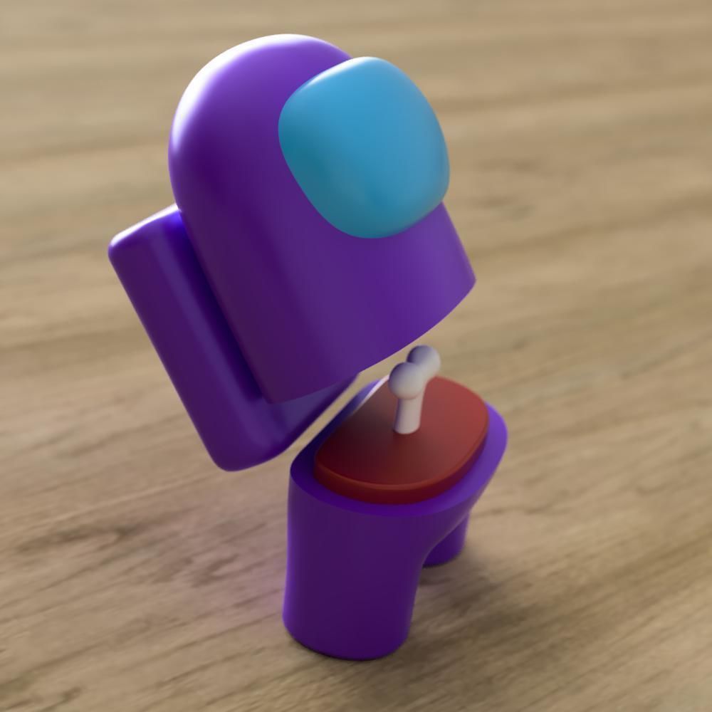 Among us figurine 3D print model_12