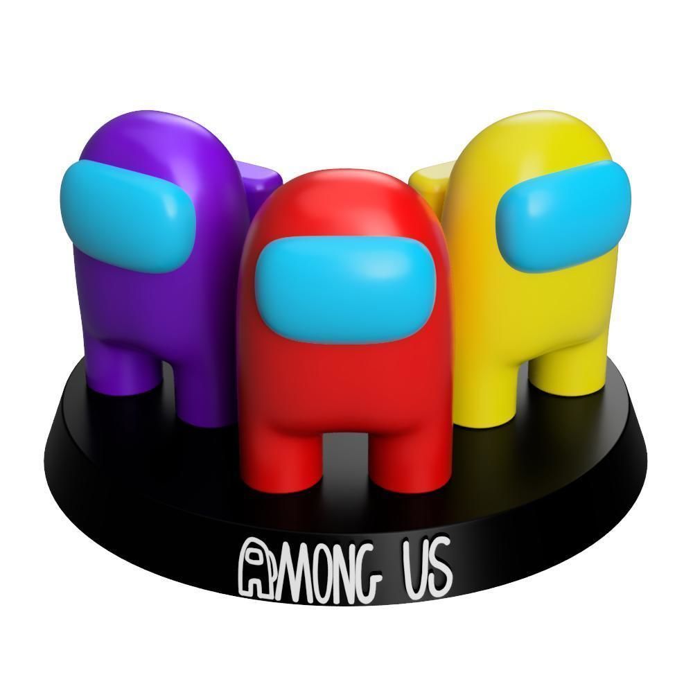 Among us figurine 3D print model_4