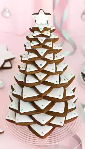 Star Cookie cutter set for cookie tree  3D print model
