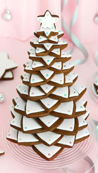 Star Cookie cutter set for cookie tree  3D print model_0