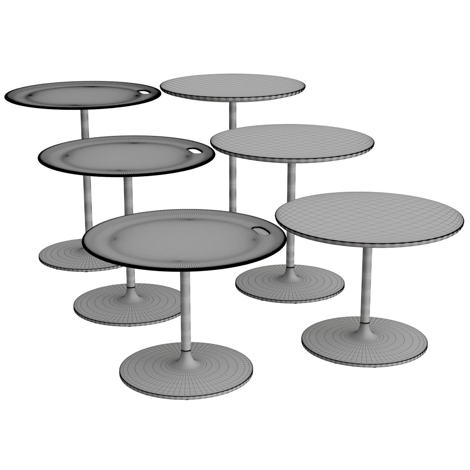 Occasional Low Table 3D model_4