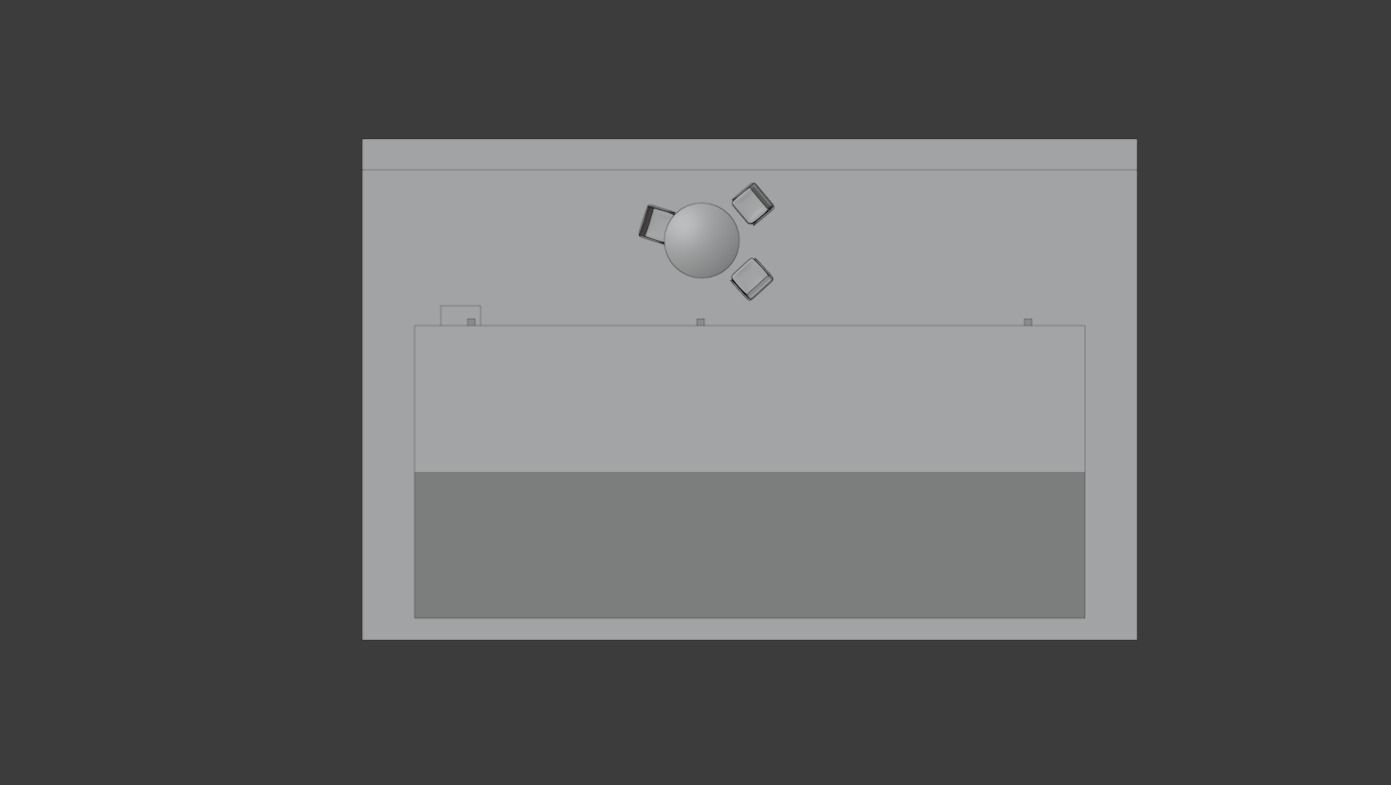 BARNHOUSE model house with table and chairs 3D model_1