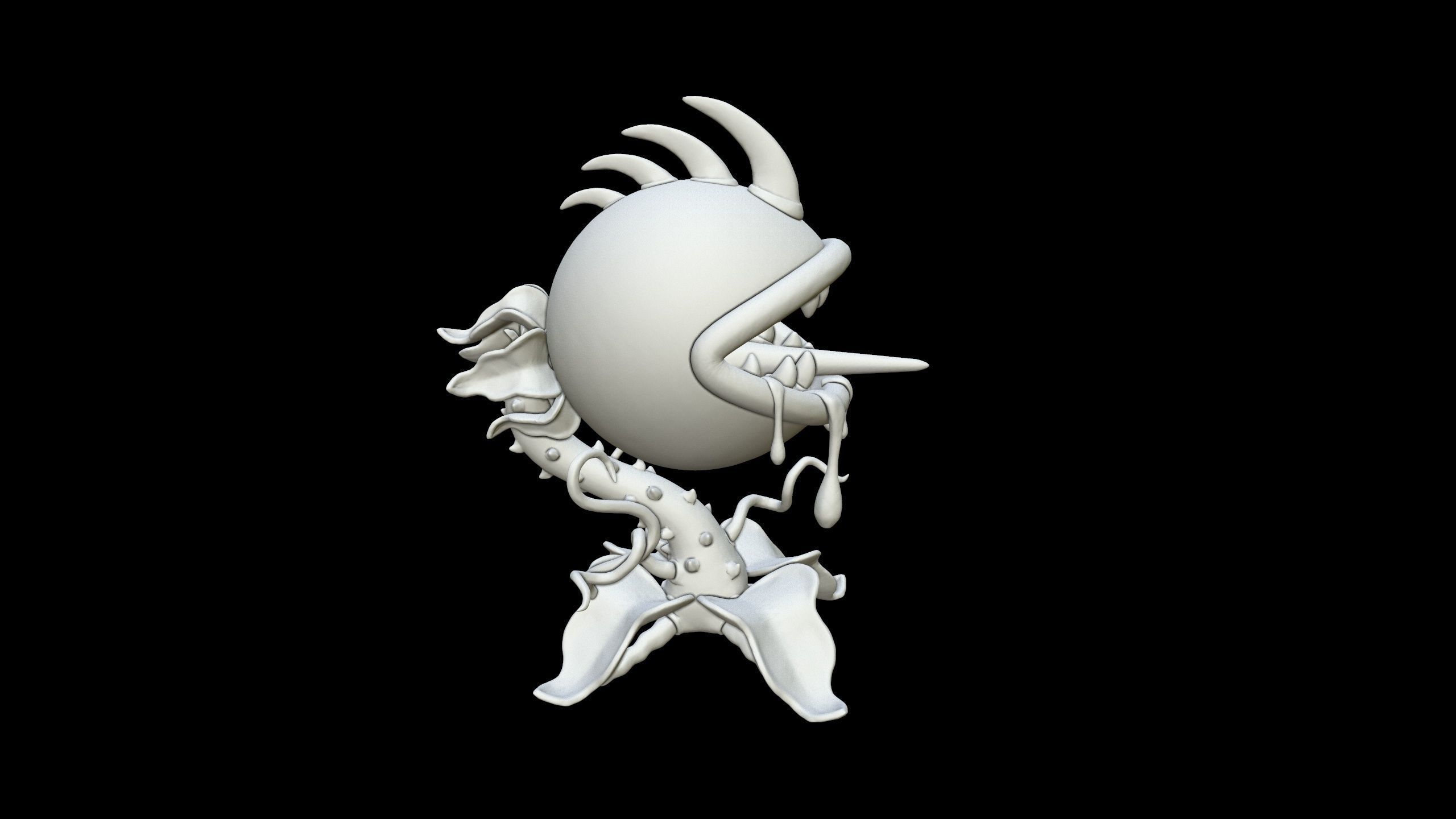 Plants vs Zombies - Chomper 3D print model_5