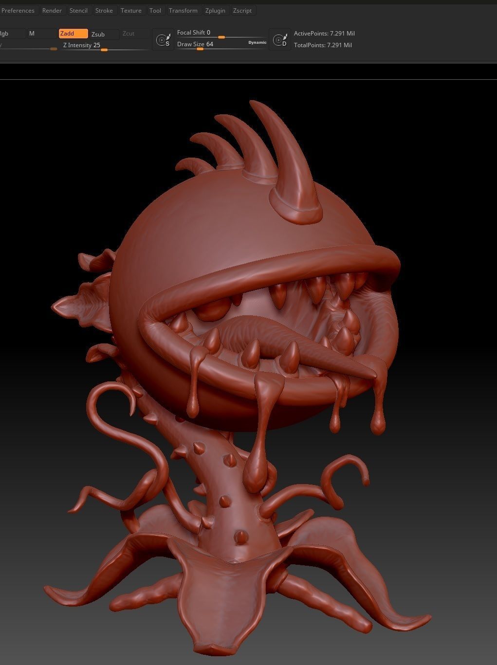 Plants vs Zombies - Chomper 3D print model_3