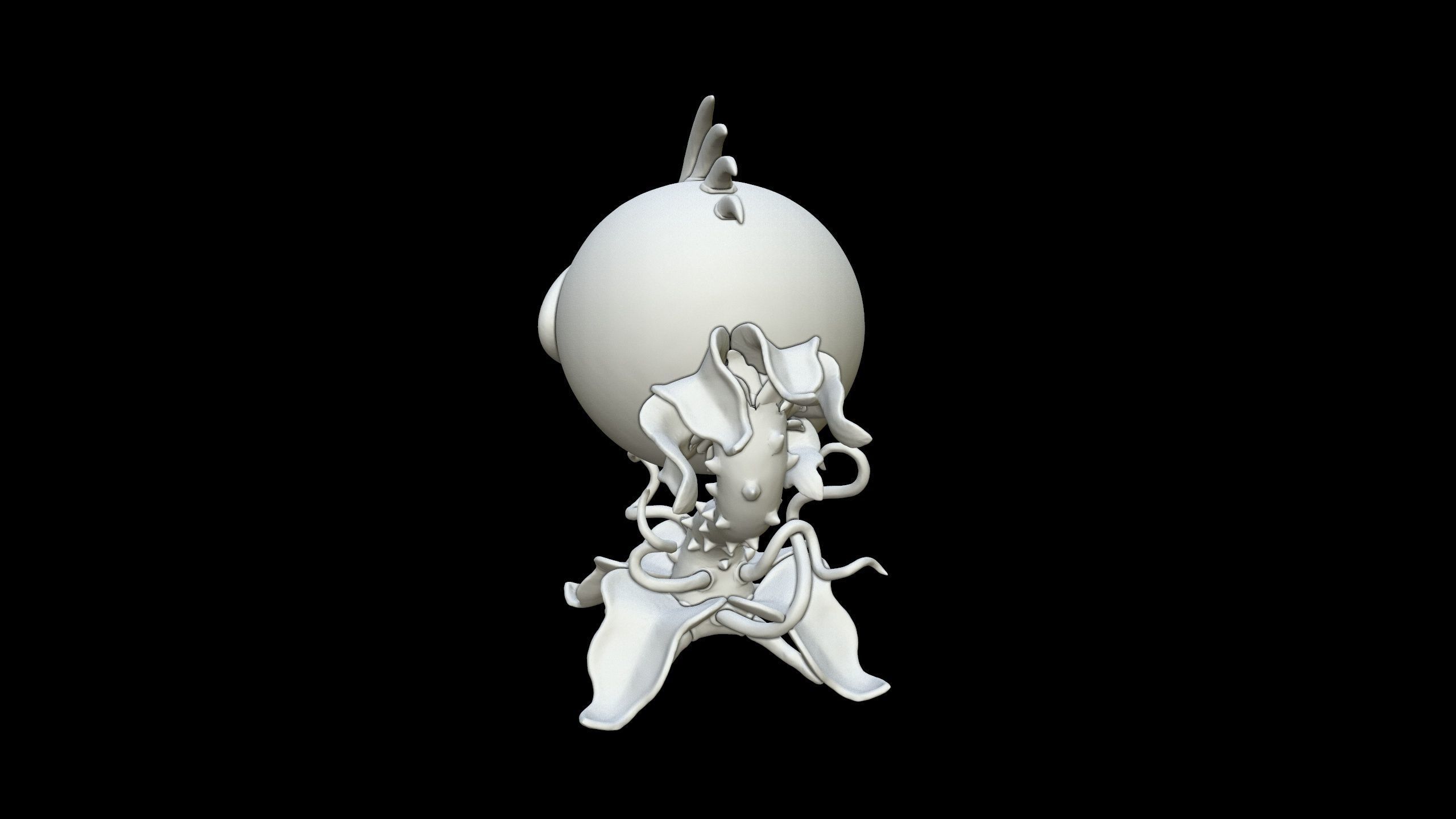 Plants vs Zombies - Chomper 3D print model_8