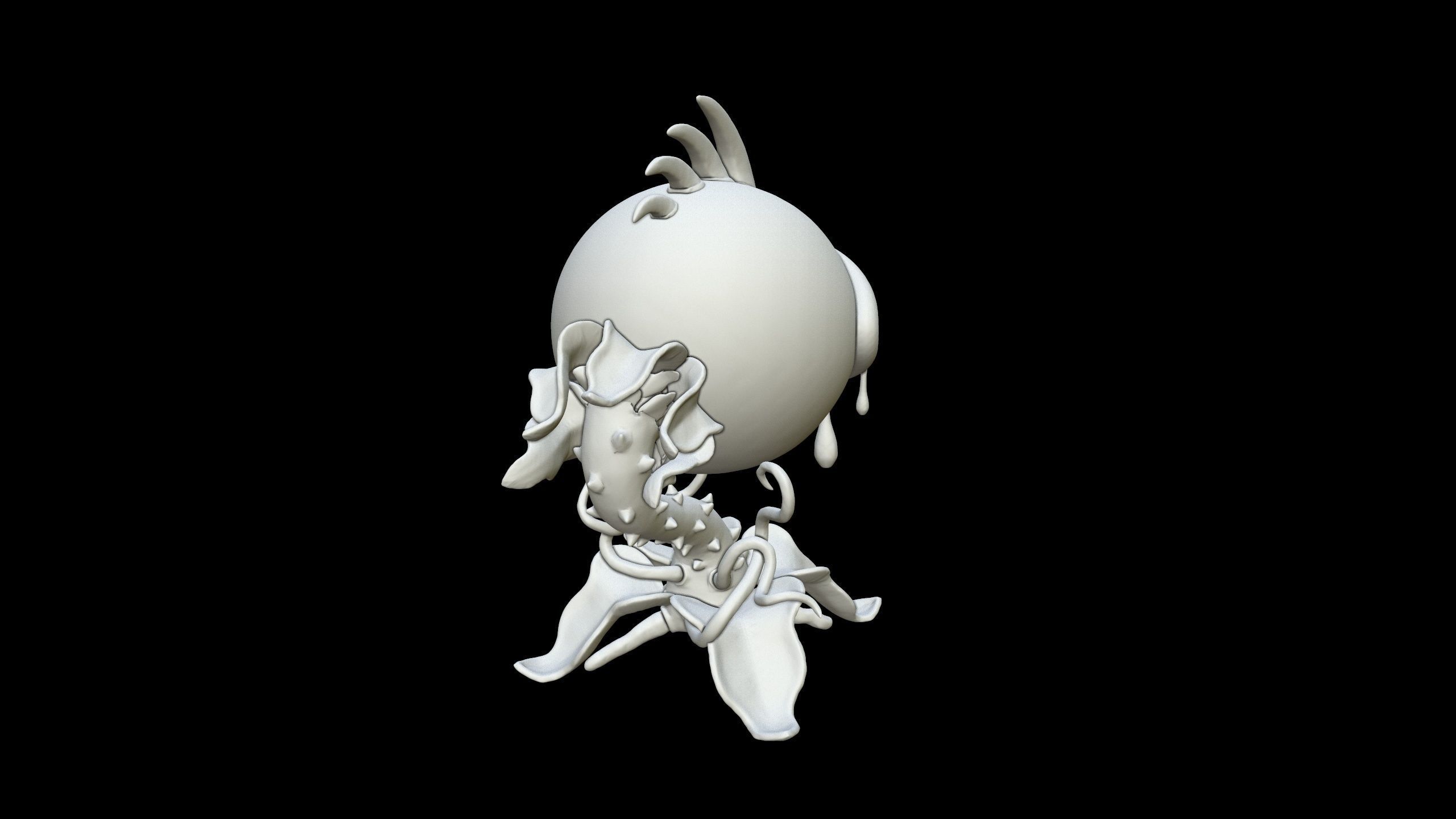 Plants vs Zombies - Chomper 3D print model_7