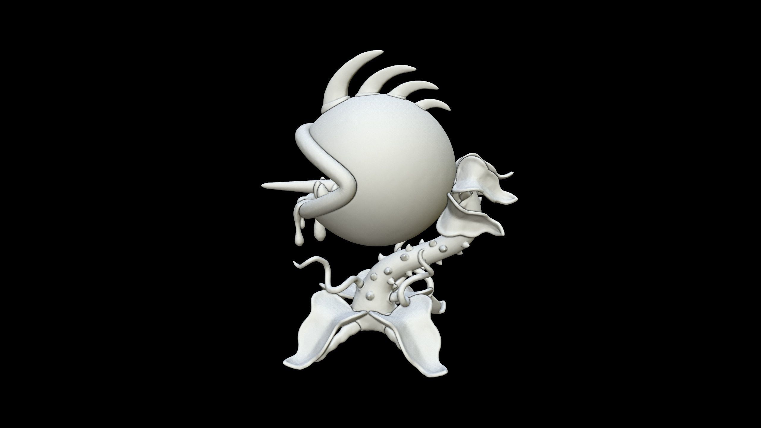 Plants vs Zombies - Chomper 3D print model_10