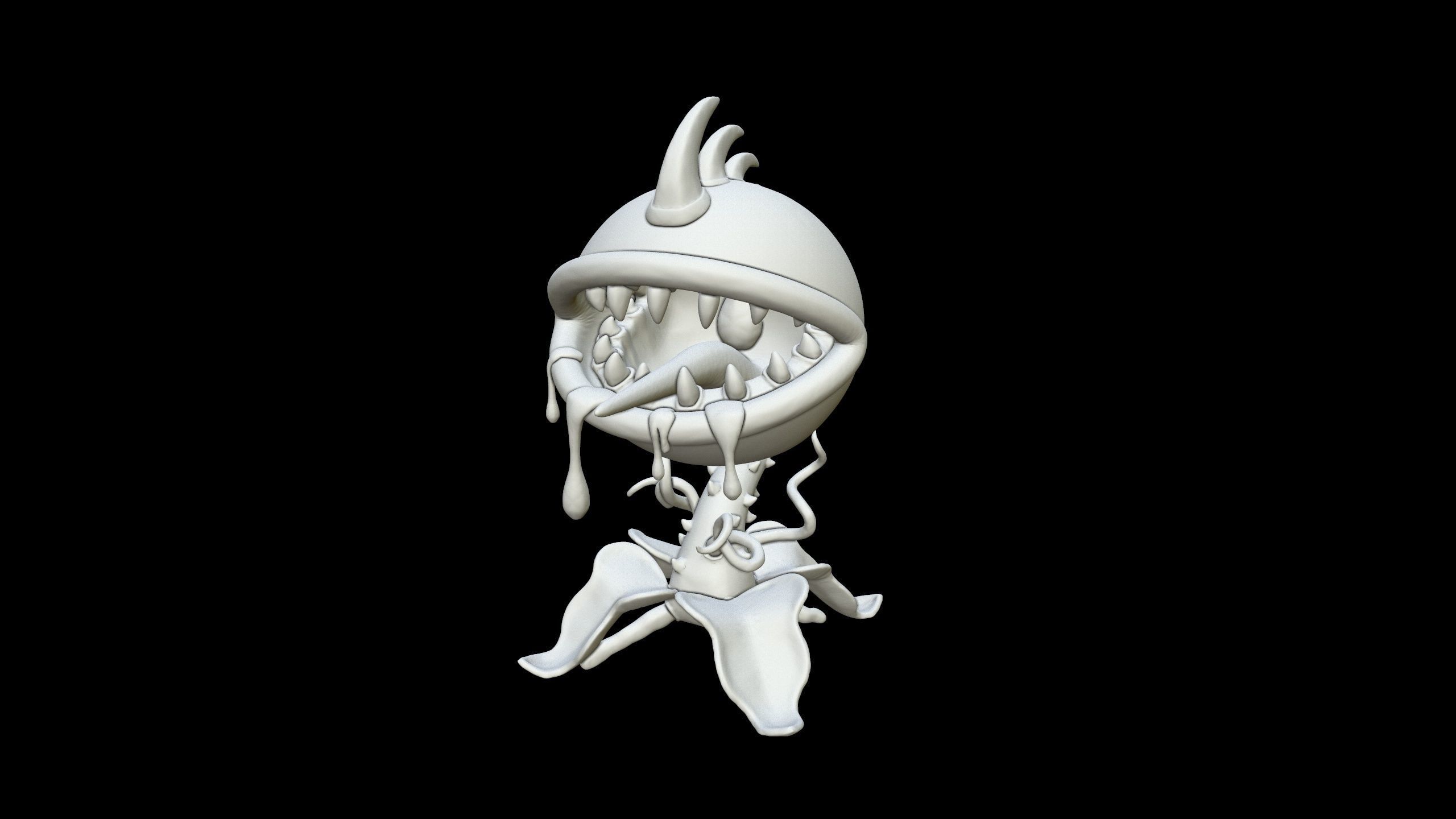 Plants vs Zombies - Chomper 3D print model_12