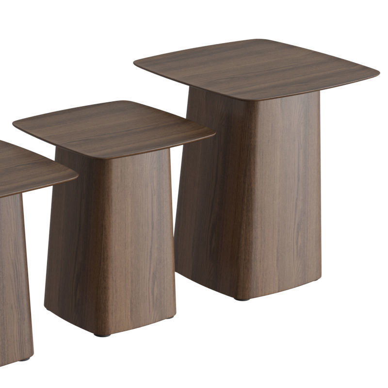Wooden Side Table 3D model_2