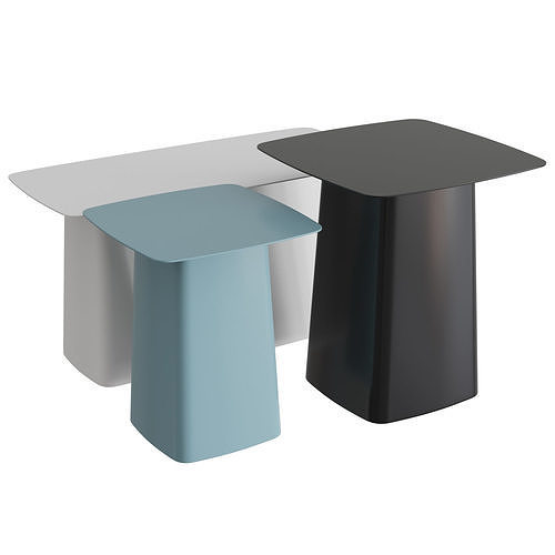 Metal Side Tables Outdoor 3D model