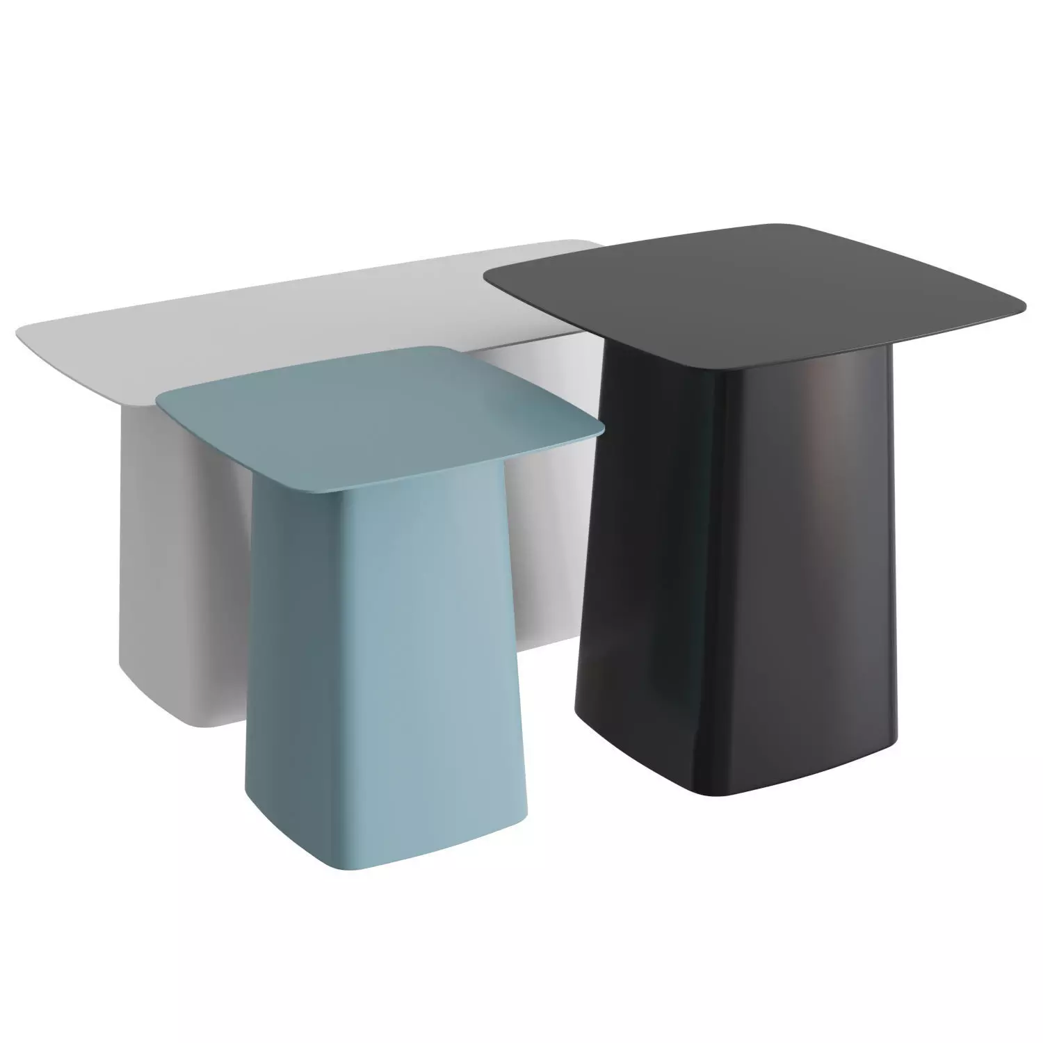 Metal Side Tables Outdoor 3D model_0