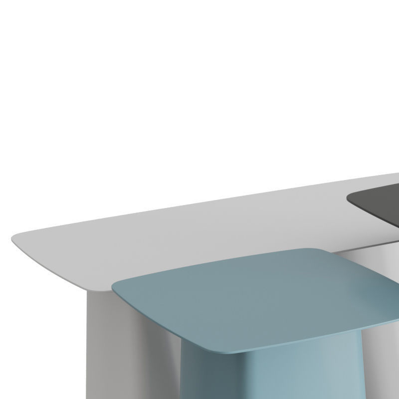 Metal Side Tables Outdoor 3D model_1