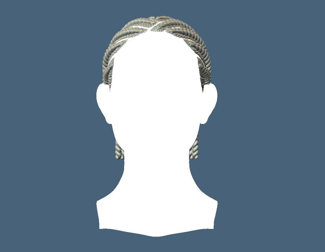 Braid Hairstyle 05 3D print model_2