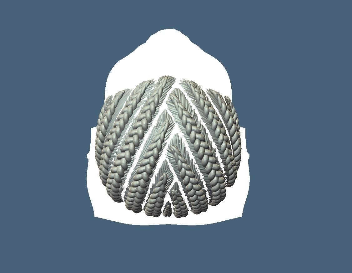 Braid Hairstyle 05 3D print model_6