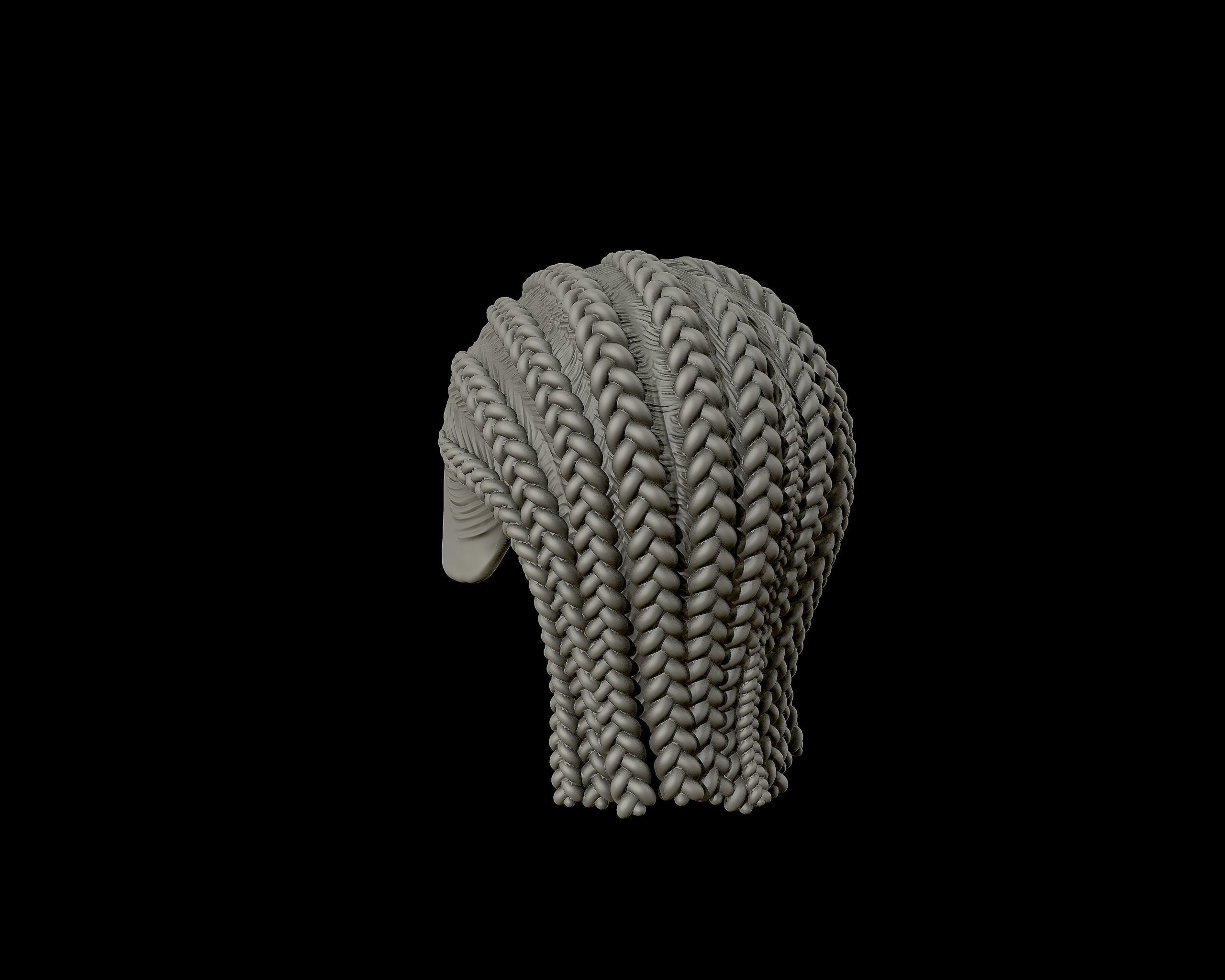 Braid Hairstyle 05 3D print model_13