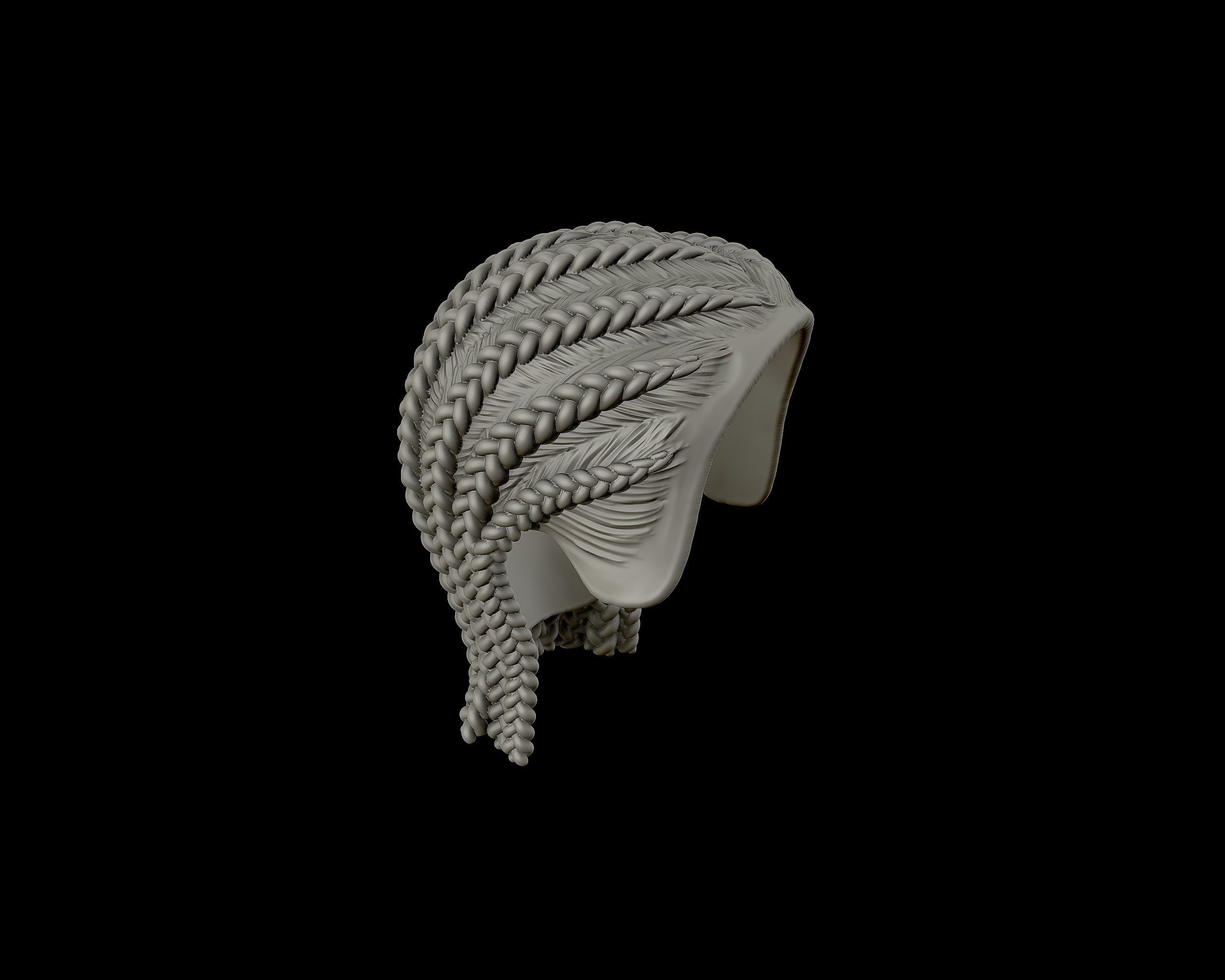 Braid Hairstyle 05 3D print model_18