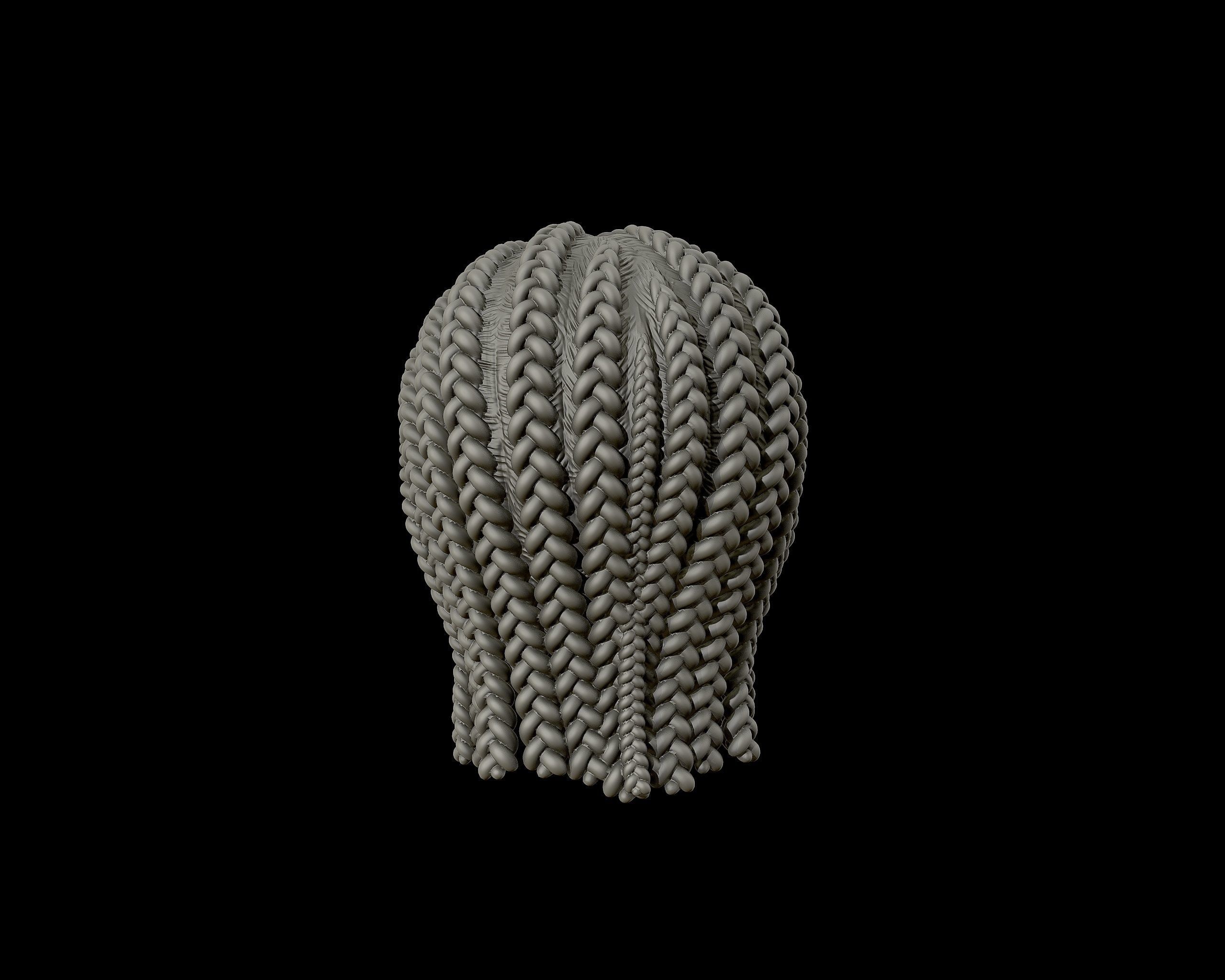 Braid Hairstyle 05 3D print model_14