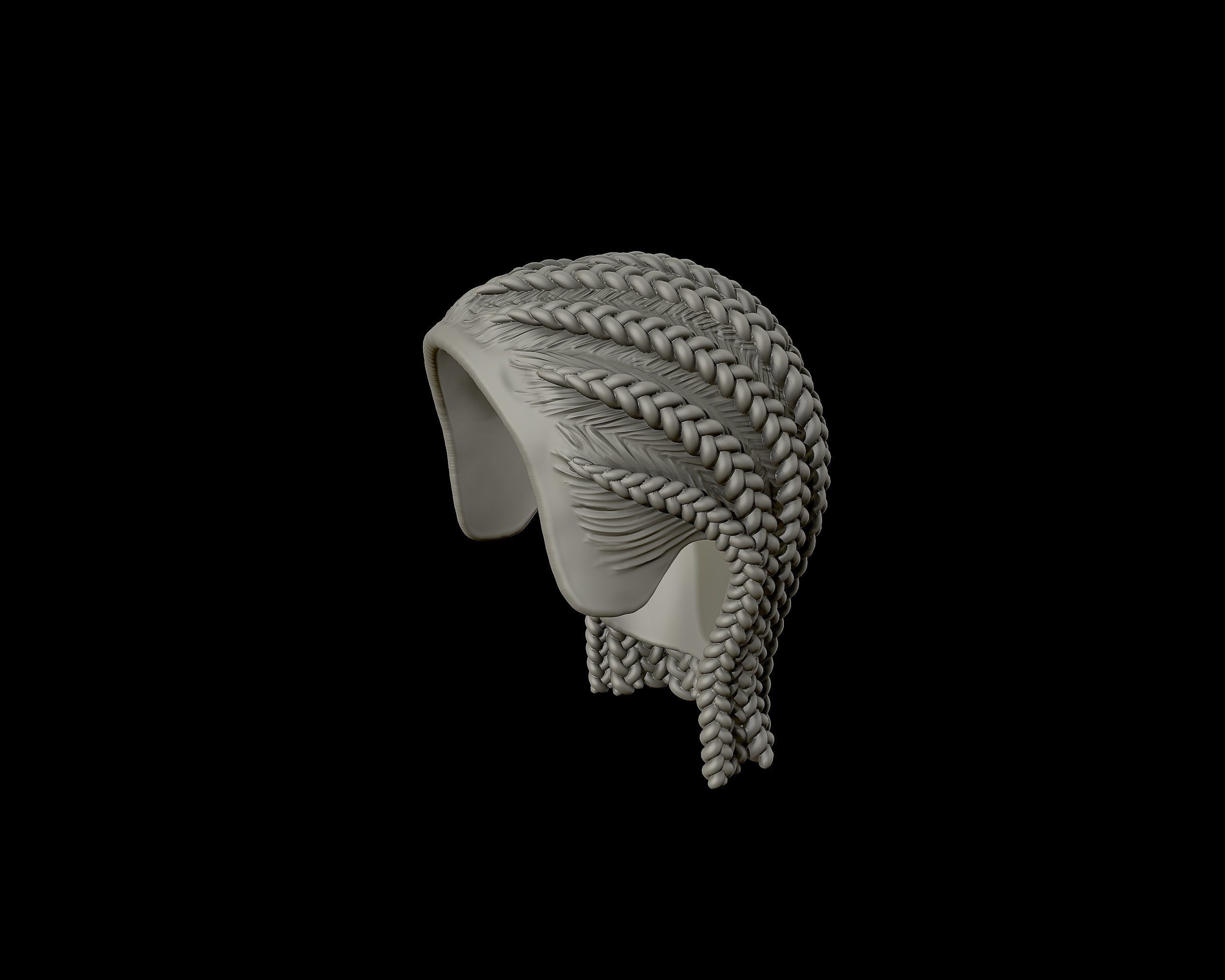 Braid Hairstyle 05 3D print model_10