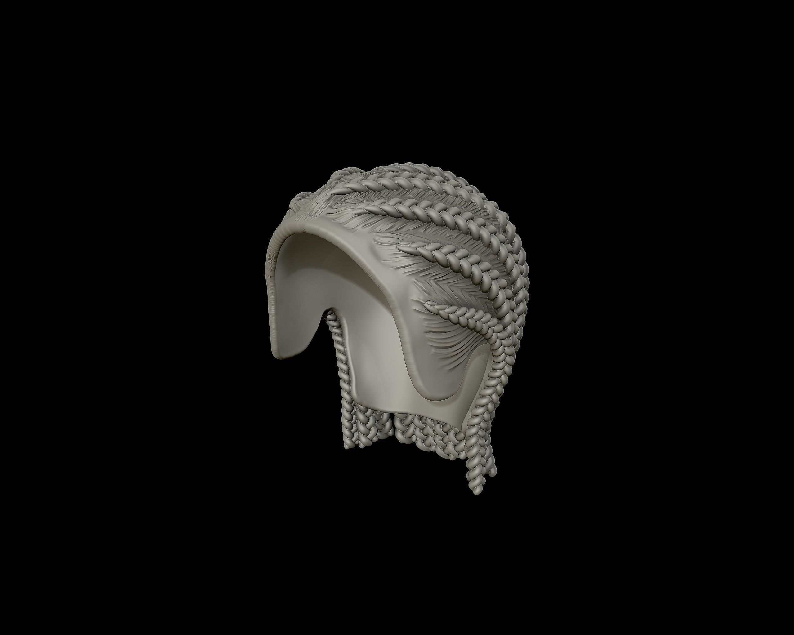 Braid Hairstyle 05 3D print model_9