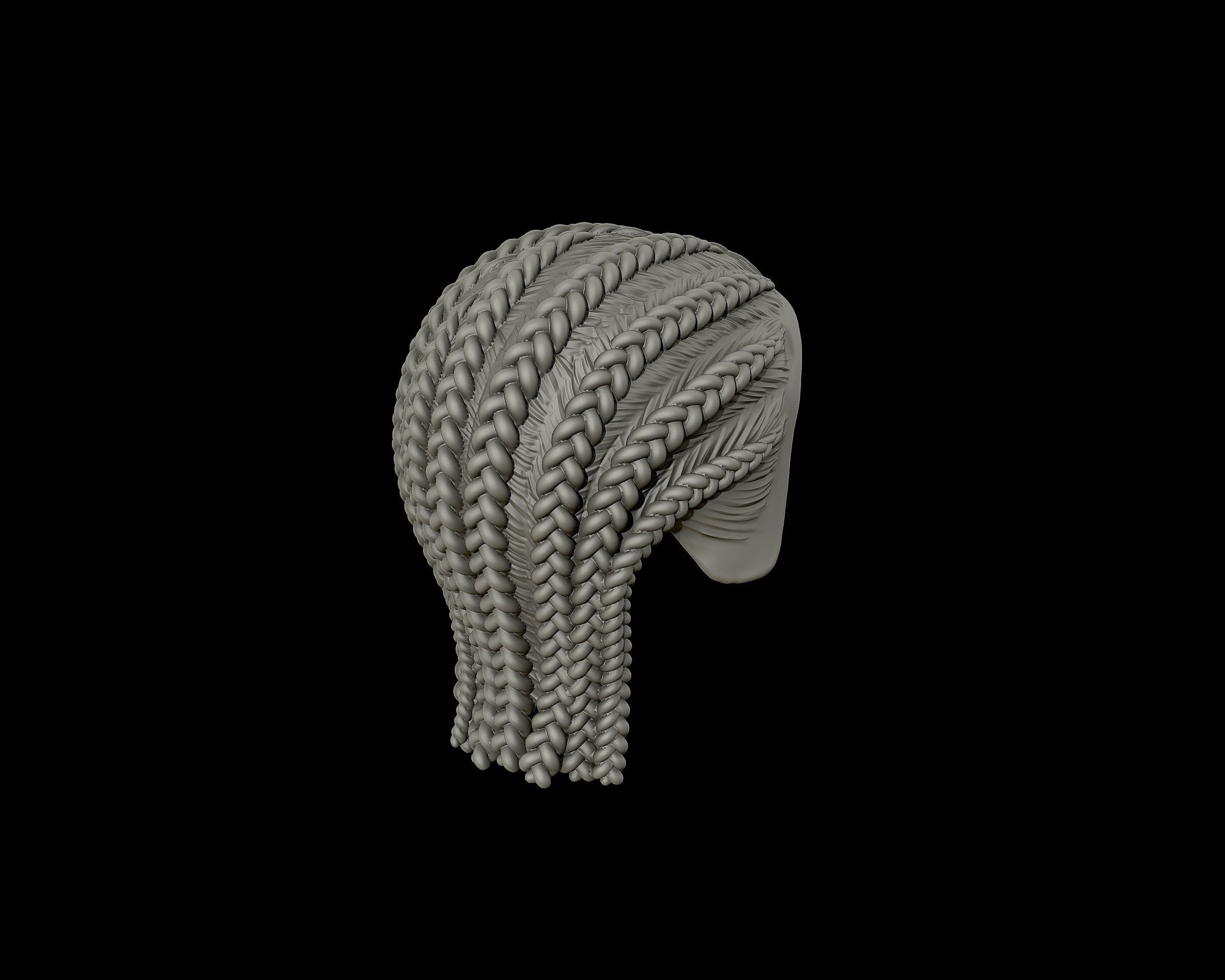 Braid Hairstyle 05 3D print model_16
