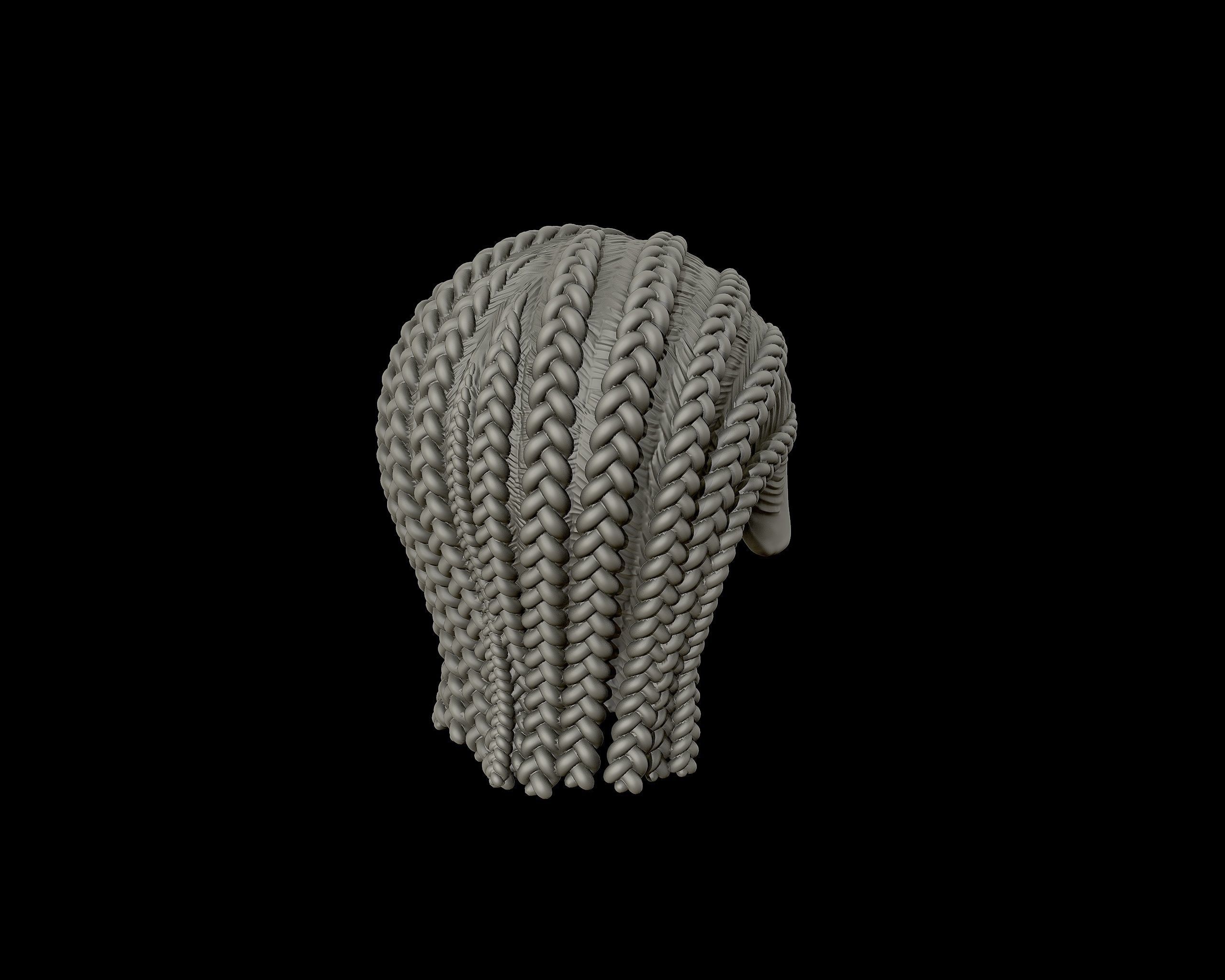 Braid Hairstyle 05 3D print model_15