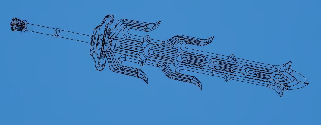 Great Flameblade 3D printable  from the legend of zelda BOTW 3D print model_5